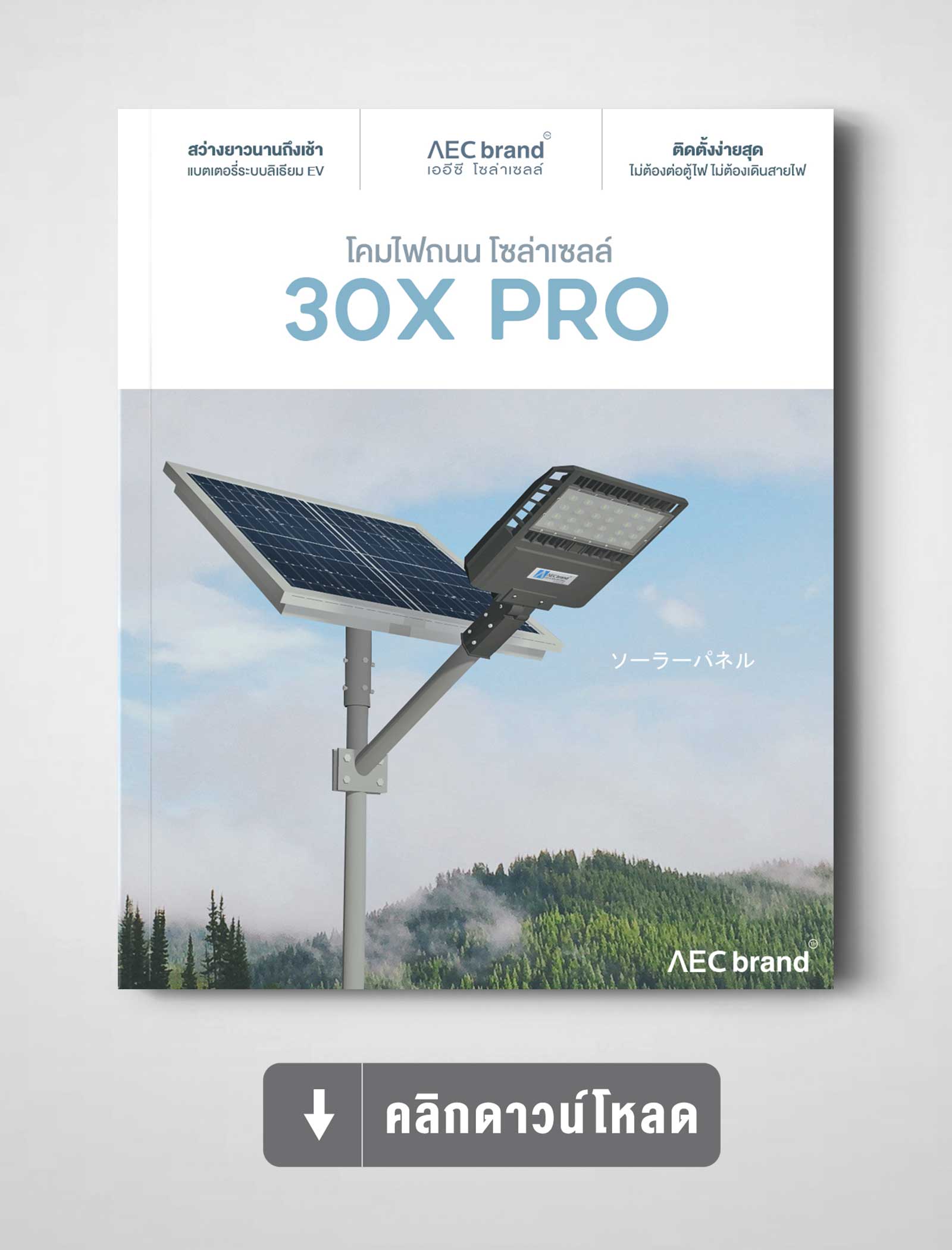 ดาวน์โหลดสเปค-ไฟถนน-โซล่าเซลล์-30X-PRO-AEC-BRAND