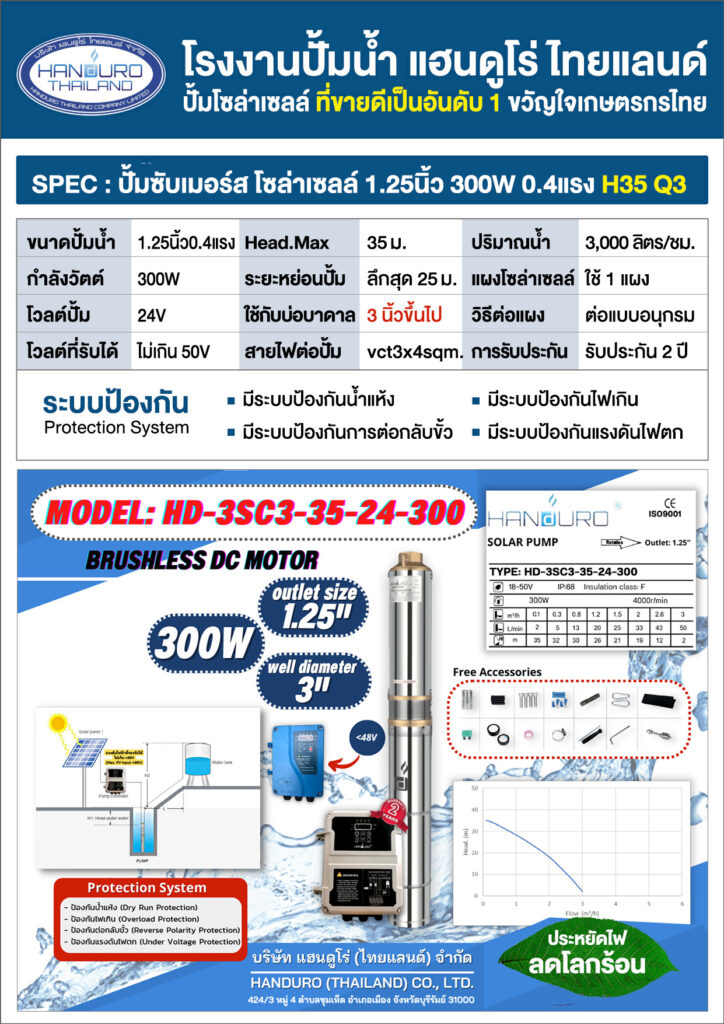 2บ่อ3บาดาล1.25นิ้ว300H35Q3-P1