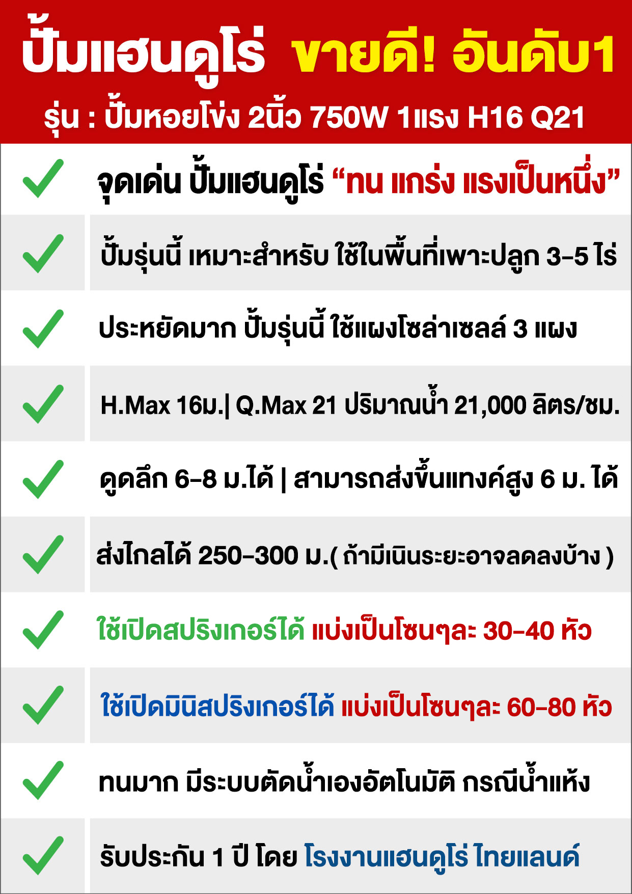 2ปั้มหอยโข่ง2นิ้ว750WH16Q21-P2