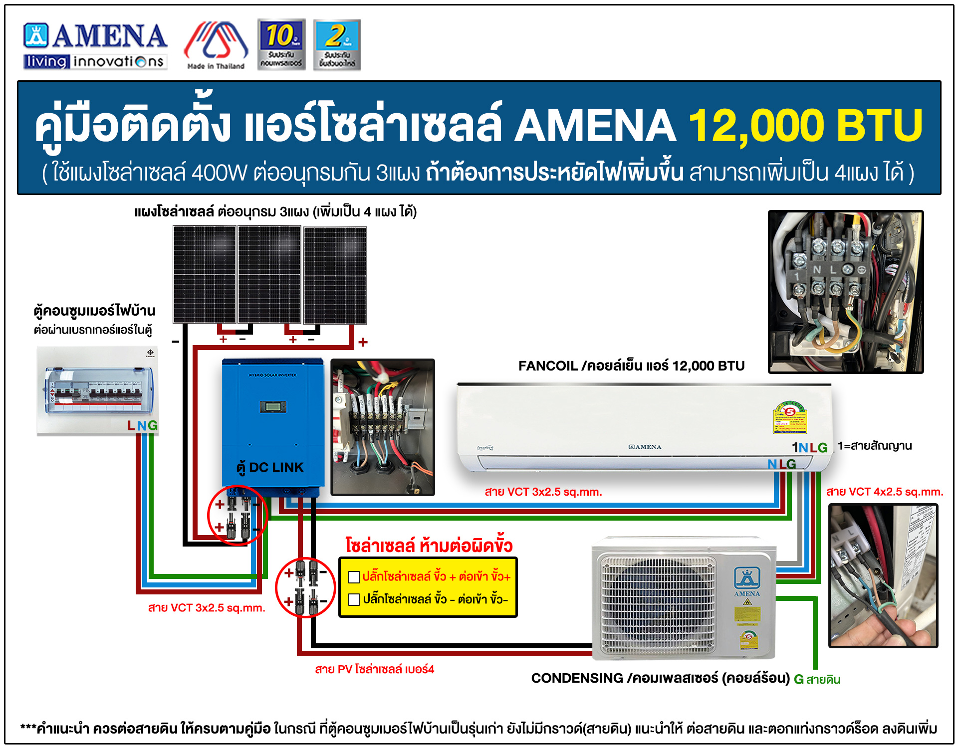 คู่มือติดตั้งแอร์โซล่าเซลล์_AMENA_12000BTU