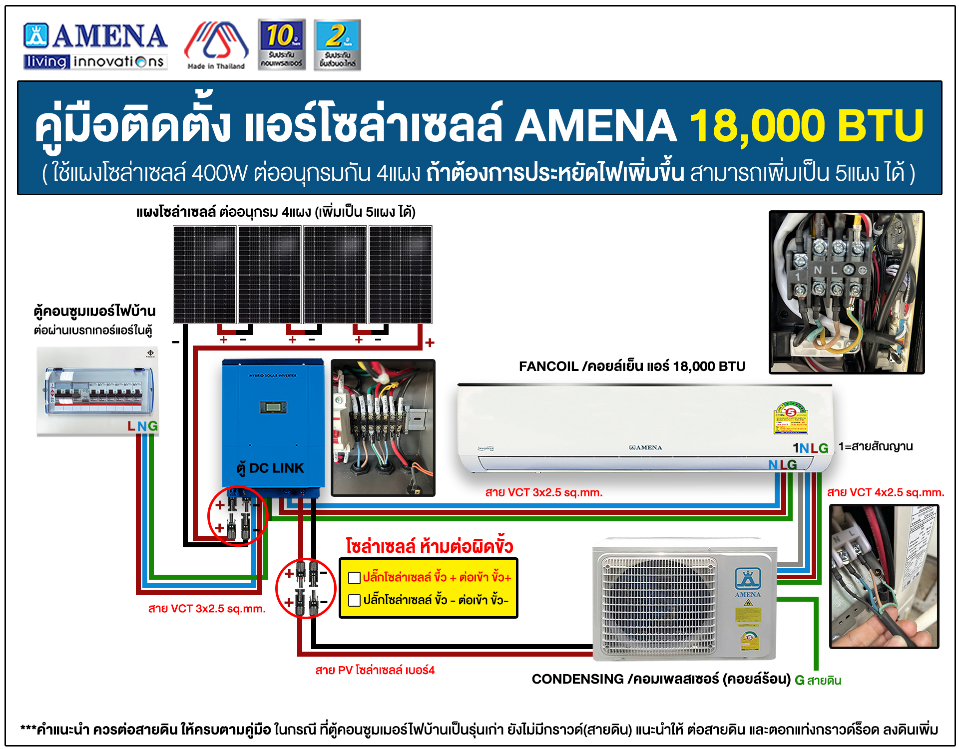 คู่มือติดตั้งแอร์โซล่าเซลล์_AMENA_1800BTU